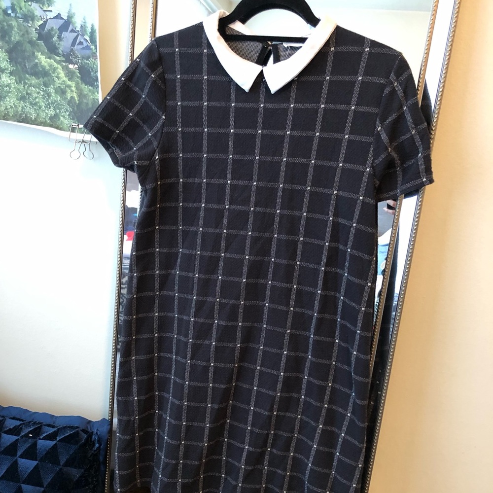Mango schoolgirl short sleeve mini dress